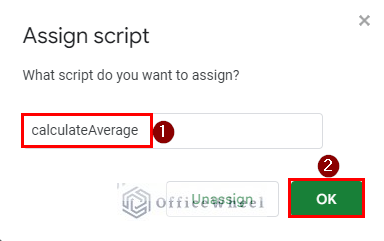 typing or inserting the function name of the script